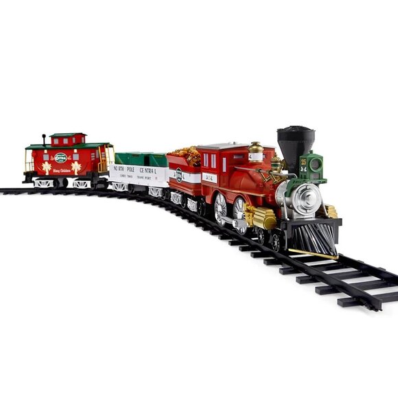 HAMMACHER SCHLEMMER LIONEL CLASSIC NORTH POLE CENTRAL LINES CHRISTMAS TRAIN SET - Picture 3 of 16